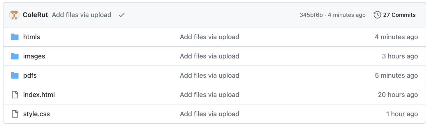 Uploading Files to Github